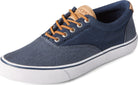 Sperry Striper ll CVO Waxy Canvas - Men's Navy Tonal Shoe Deals Outlet