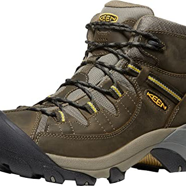 KEEN Targhee ll Mid Waterproof - Men's Black Olive/Yellow Shoe Deals Outlet