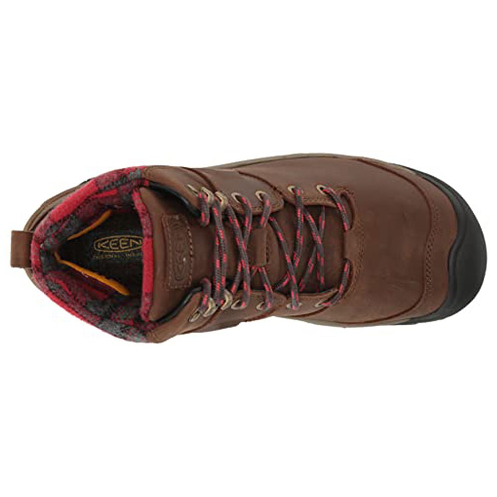 KEEN Targhee ll Winter WP - Men's Dark Earth/Red Plaid Shoe Deals Outlet