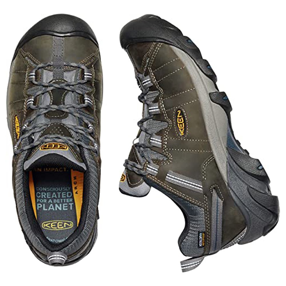 KEEN Targhee ll WP - Men's Gargoyle/Midnight Navy Shoe Deals Outlet