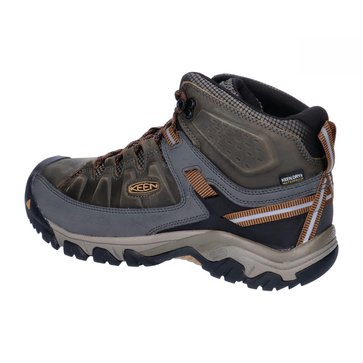 KEEN Targhee lll Mid Waterproof - Men's Black Olive/Golden Brown Shoe Deals Outlet