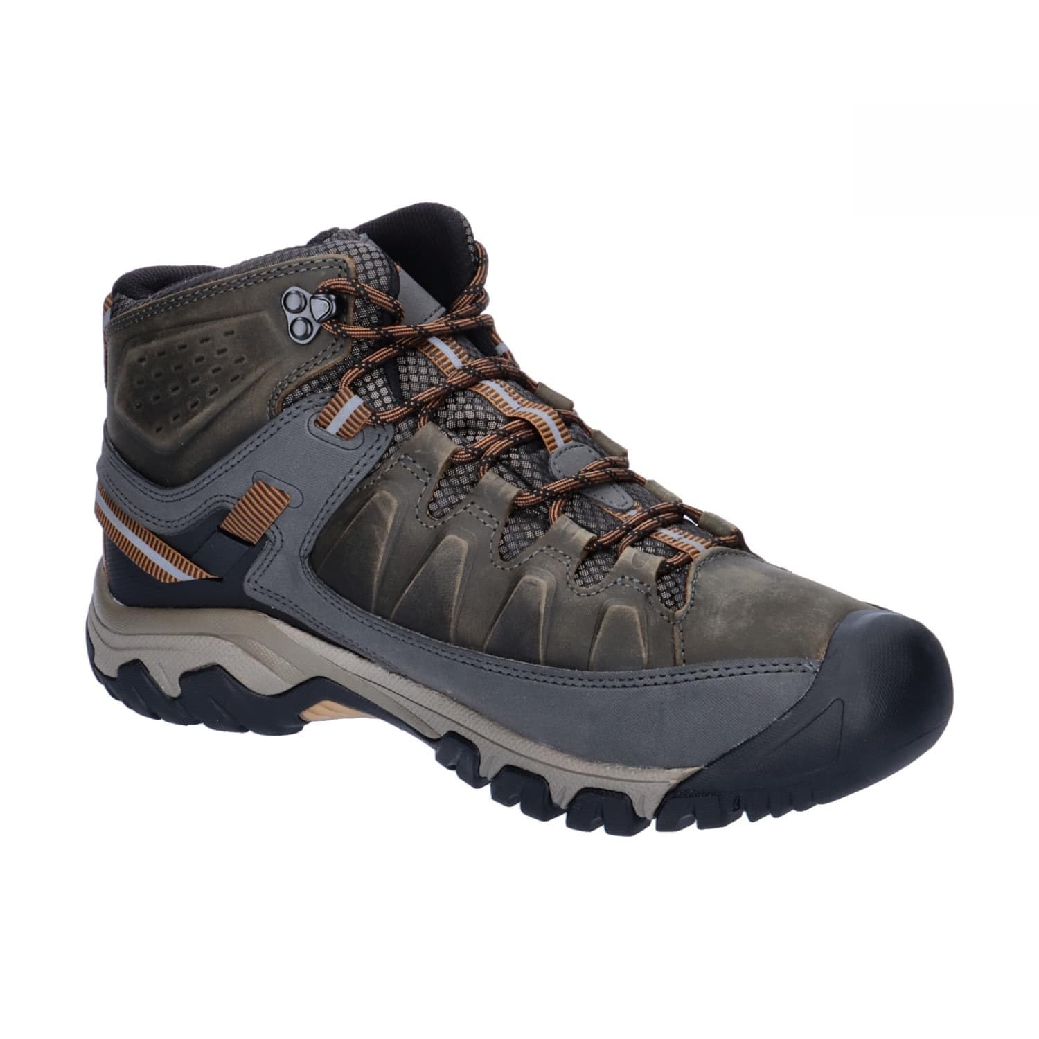 KEEN Targhee lll Mid Waterproof - Men's Black Olive/Golden Brown Shoe Deals Outlet