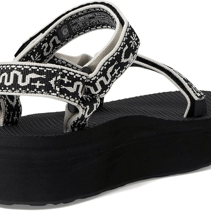 Teva Flatform Bandana Black / Birch 10 M 196565095794 Shoe Deals Outlet