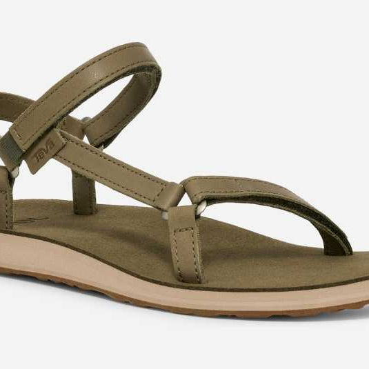 Teva Original Universal Sandal Slim Leather Burnt Olive 10 M 197634662855 Shoe Deals Outlet