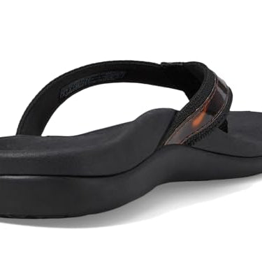 VIONIC Tide II Toe Post Sandal - Women's Black - tortoise Shoe Deals Outlet