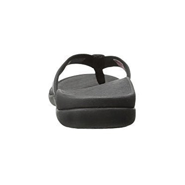 VIONIC Tide II Toe Post Sandal - Women's Black Patent Shoe Deals Outlet