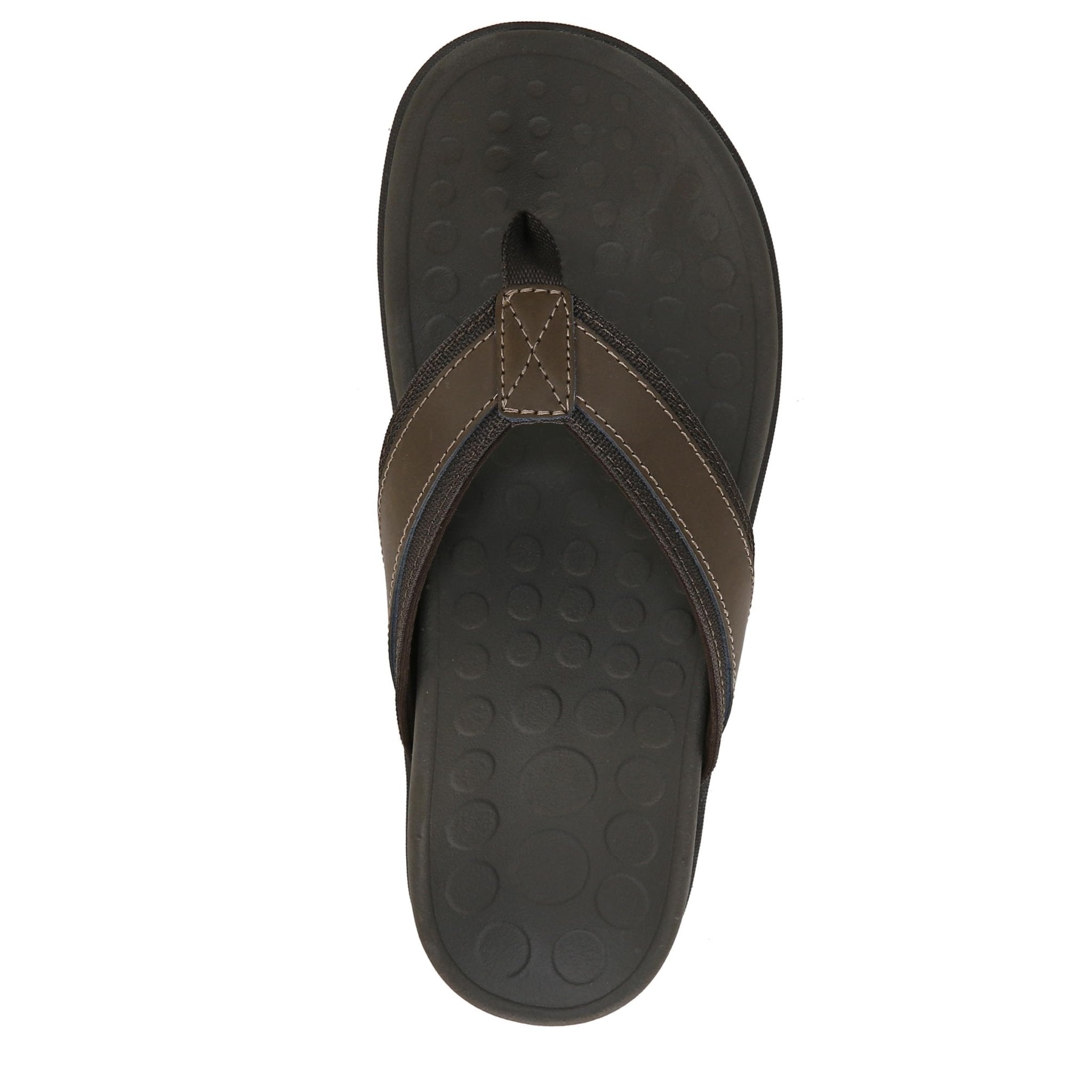 VIONIC Tide Toe Post Sandal - Men's Brown Shoe Deals Outlet
