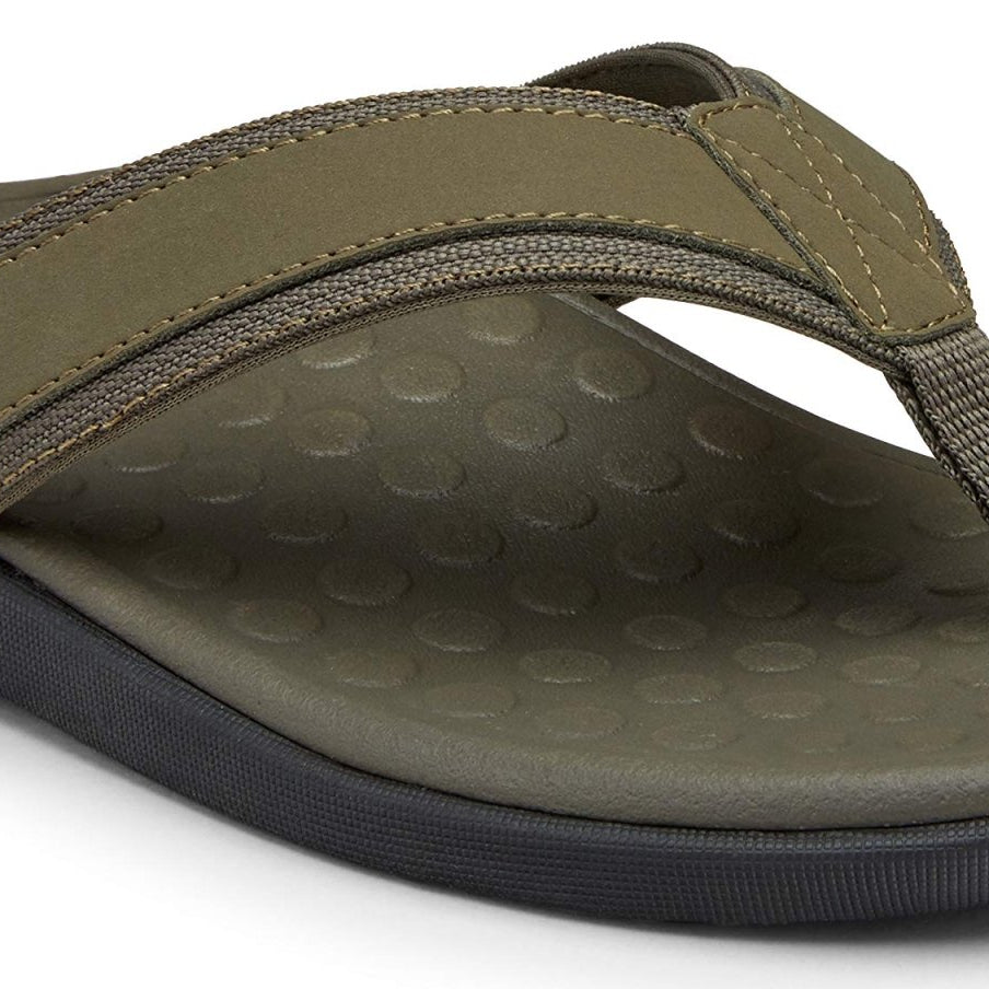 VIONIC Tide Toe Post Sandal - Men's Olive Shoe Deals Outlet