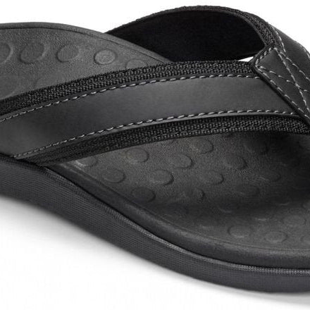 VIONIC Tide Toe Post Sandal - Men's Black Shoe Deals Outlet