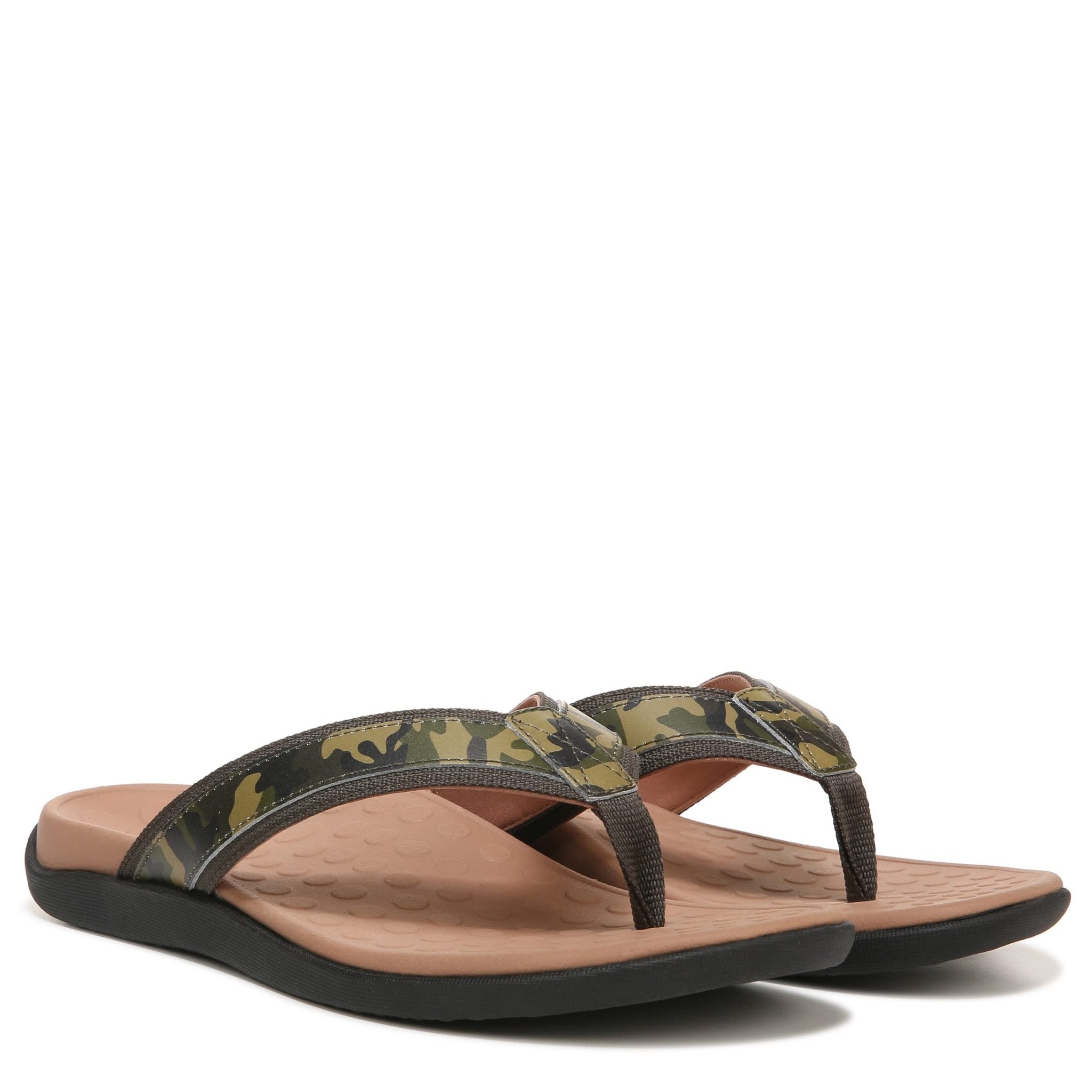 VIONIC Tide Toe Post Sandal - Men's Black Shoe Deals Outlet