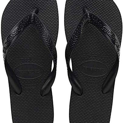 Havaianas Top Flip Flops - Unisex Black Shoe Deals Outlet