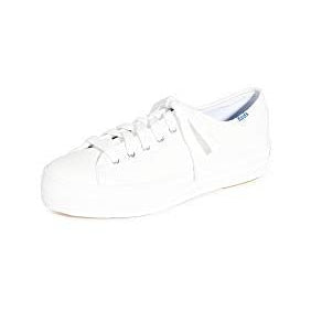 Keds Triple Kick Leather - Women's White Shoe Deals Outlet