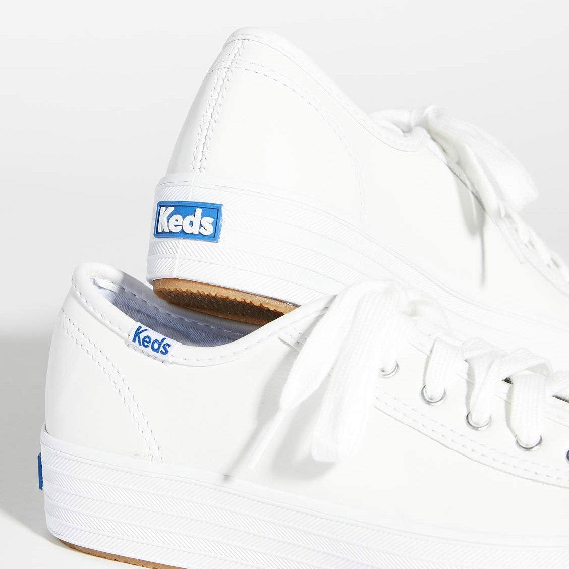 Keds Triple Kick Leather - Women's White Shoe Deals Outlet