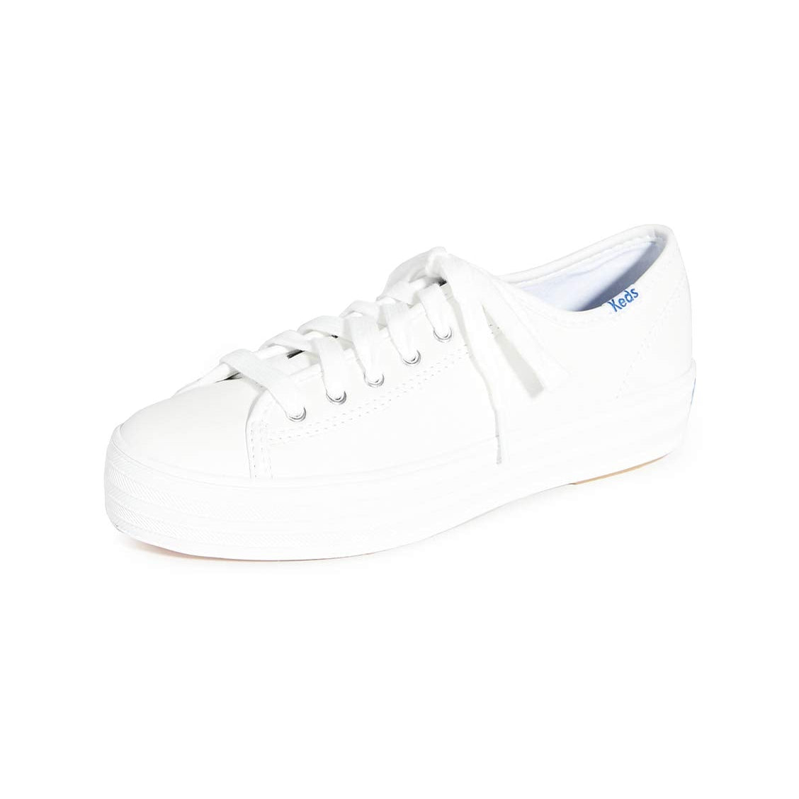 Keds Triple Kick Leather - Women's White Shoe Deals Outlet