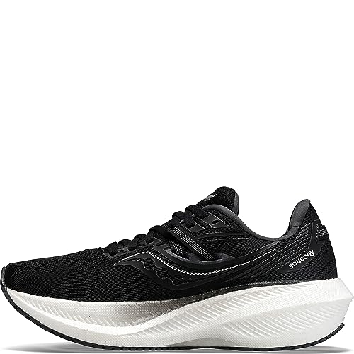 Saucony Triumph 20 Running Shoe - Men's Black/White Shoe Deals Outlet