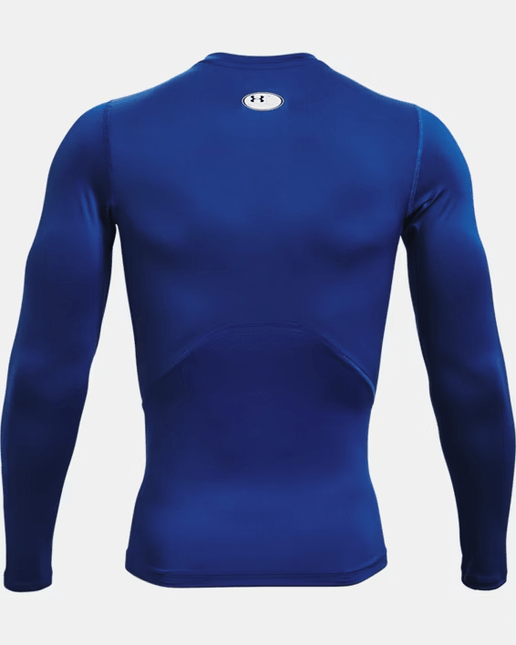 Under Armour HeatGear Compression Long Sleeve Royal / White XL 194513906970 Shoe Deals Outlet