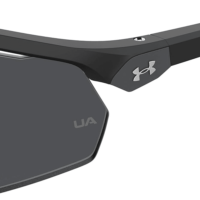 Under Armour UA Gametime Wrap Sunglasses Matte Black/Grey 99mm 716736383811 Shoe Deals Outlet