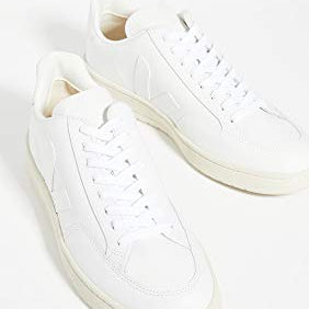 VEJA V - 12 LEATHER - Men's White Shoe Deals Outlet