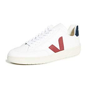 VEJA V - 12 LEATHER - Men's White/Marsala/Nautico Shoe Deals Outlet