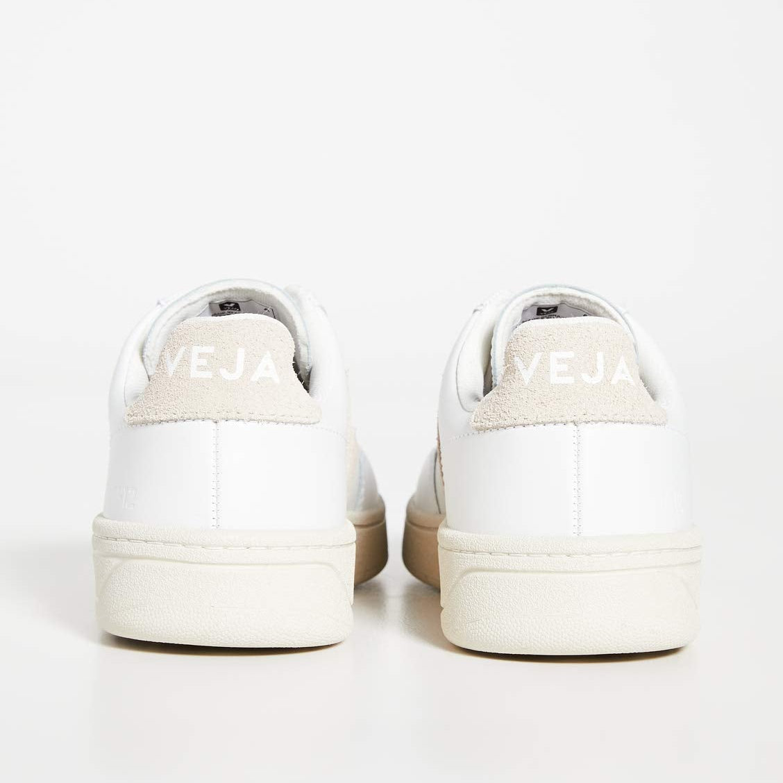 VEJA V - 12 LEATHER - Women's White/Sable Shoe Deals Outlet