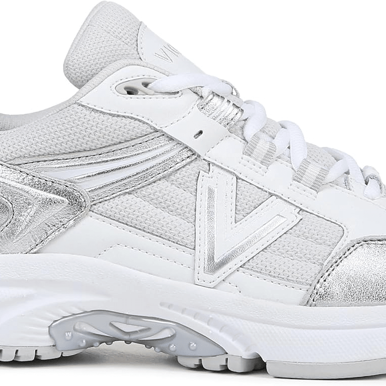 VIONIC 23 Walk 2.0 White Silver Leather 9 M 197725060775 Shoe Deals Outlet