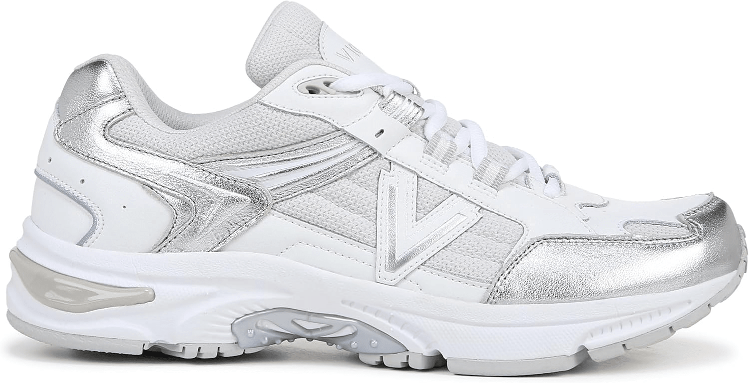 VIONIC 23 Walk 2.0 White Silver Leather 9 M 197725060775 Shoe Deals Outlet
