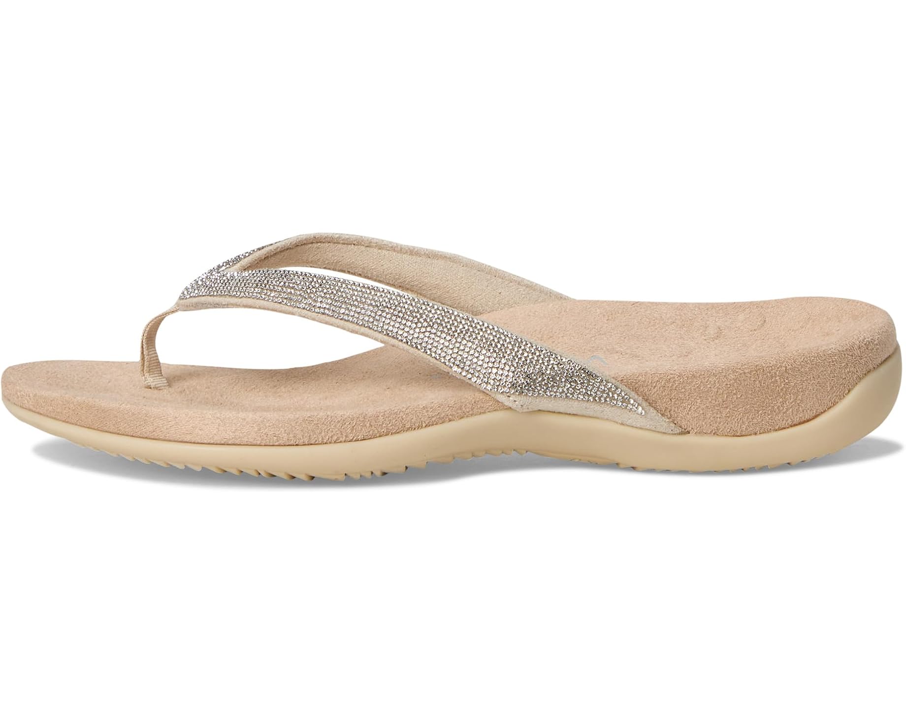 VIONIC Dillon Shine Sandal Cream / Rhinestone 9 M 192329974817 Shoe Deals Outlet