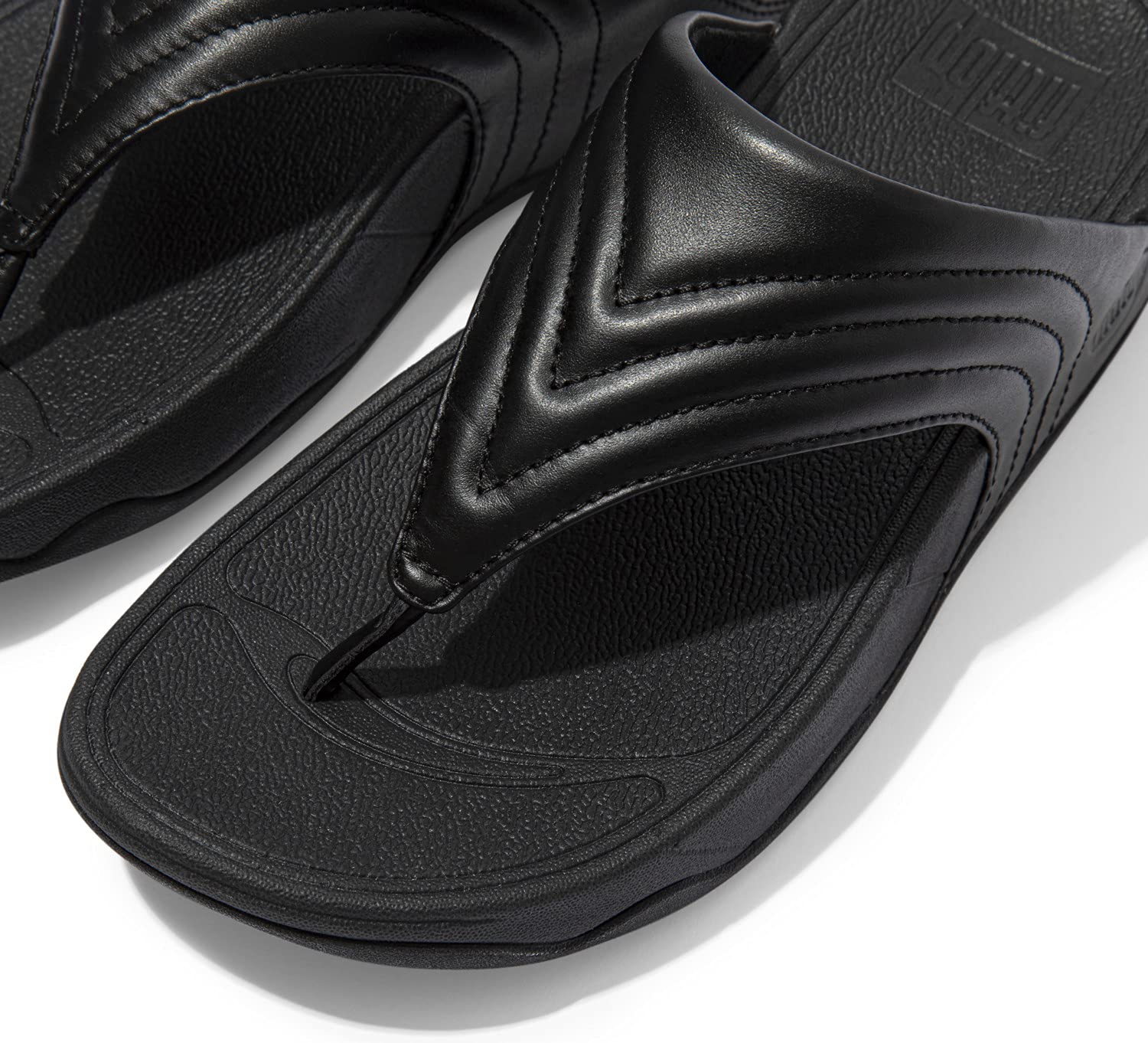 FitFlop Walkstar Toe Post Sandal - Women's All Black Shoe Deals Outlet