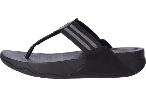 FitFlop Walkstar Toe Post Sandal - Women's All Black Shoe Deals Outlet
