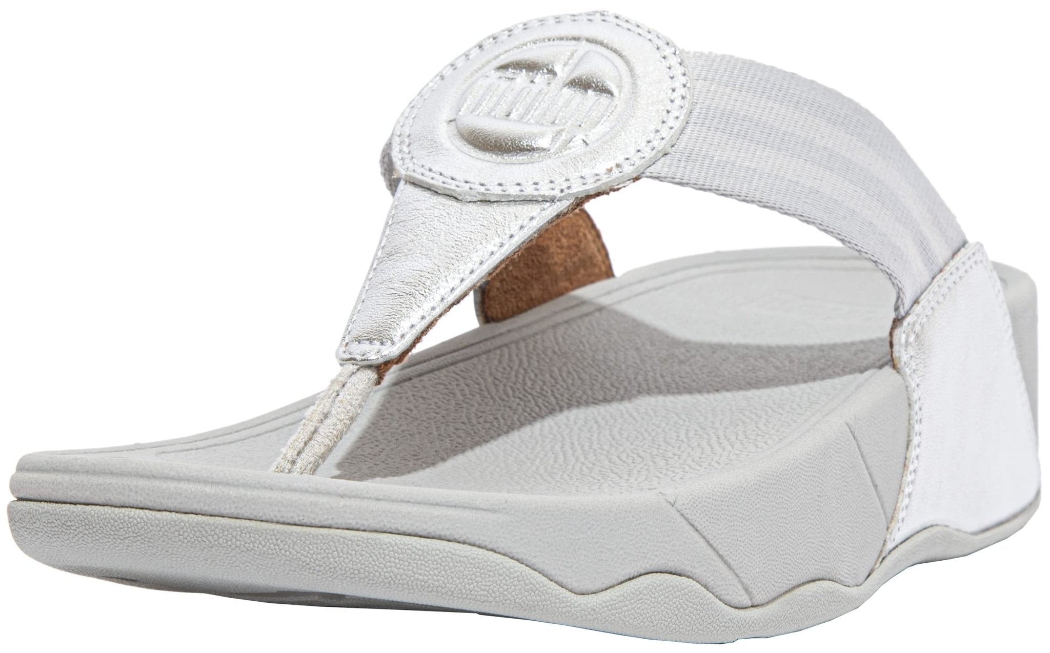 FitFlop Walkstar Toe Post Sandal - Women's Silver Shoe Deals Outlet