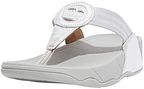FitFlop Walkstar Toe Post Sandal - Women's Silver Shoe Deals Outlet
