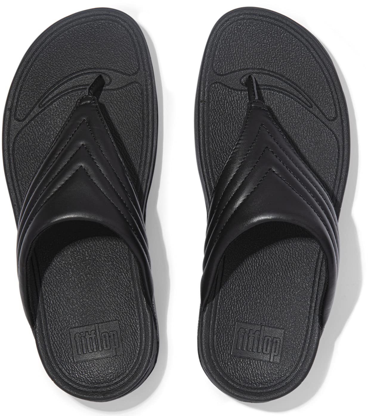 FitFlop Walkstar Toe Post Sandal - Women's All Black Shoe Deals Outlet