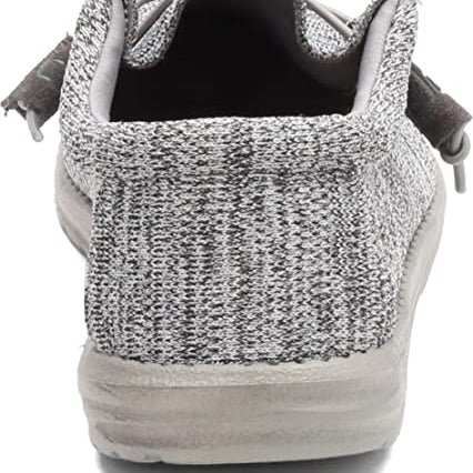 Hey Dude Wally Sox - Men's Grey Shoe Deals Outlet