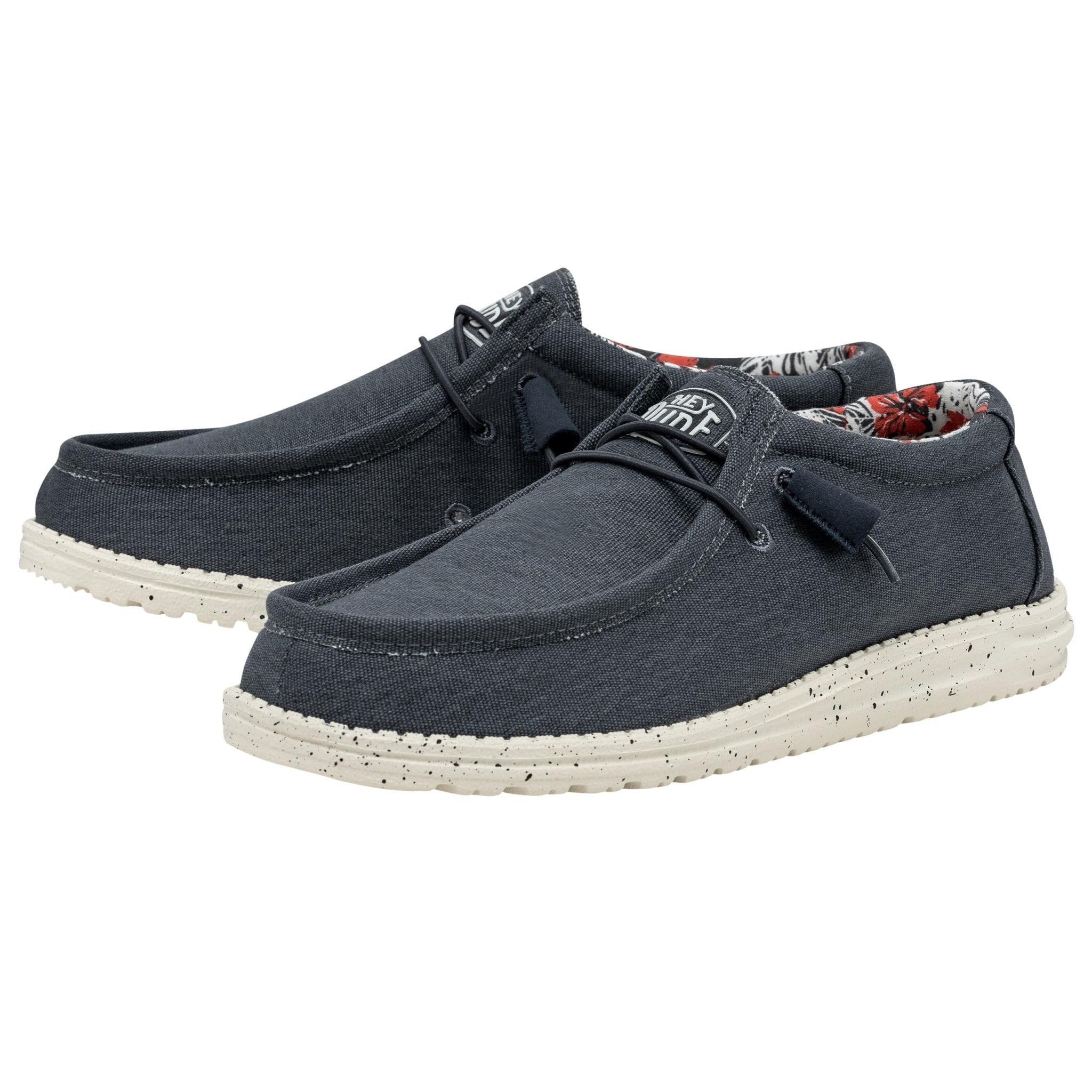 Hey Dude Wally Stretch - Men's Blue Shoe Deals Outlet