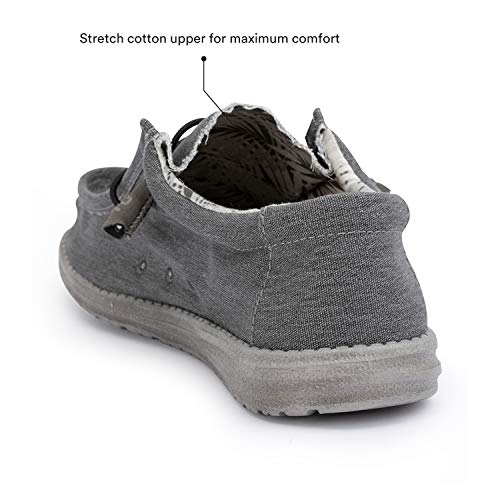 Hey Dude Wally Stretch - Men's Stretch Carbon Shoe Deals Outlet