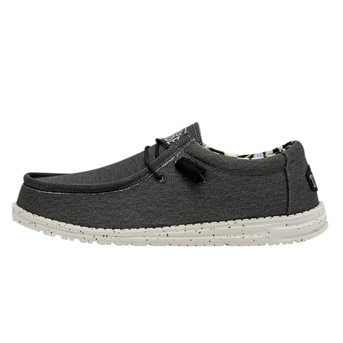 Hey Dude Wally Stretch - Men's Black Shoe Deals Outlet