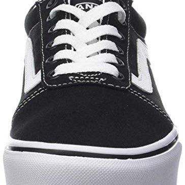 Vans Ward Platform Sneaker - Women's Black/White Shoe Deals Outlet