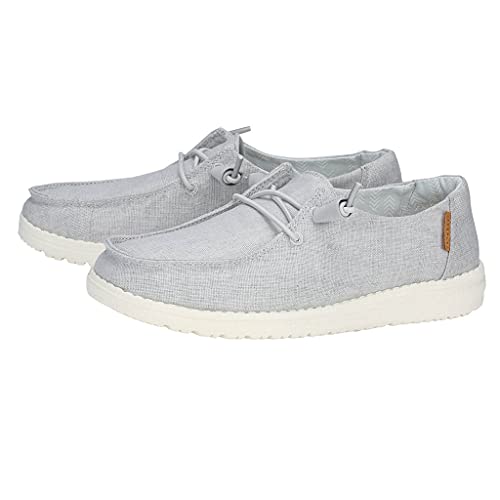 Hey Dude Wendy - Women's Chambray Light Grey Shoe Deals Outlet