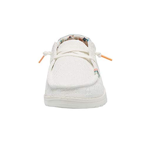 Hey Dude Wendy - Women's White/Crochet Shoe Deals Outlet