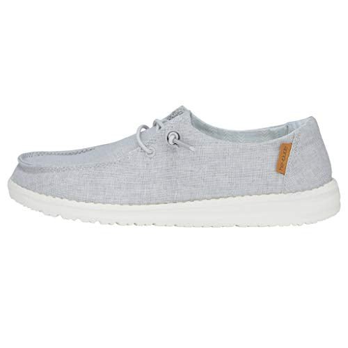 Hey Dude Wendy - Women's Chambray Light Grey Shoe Deals Outlet