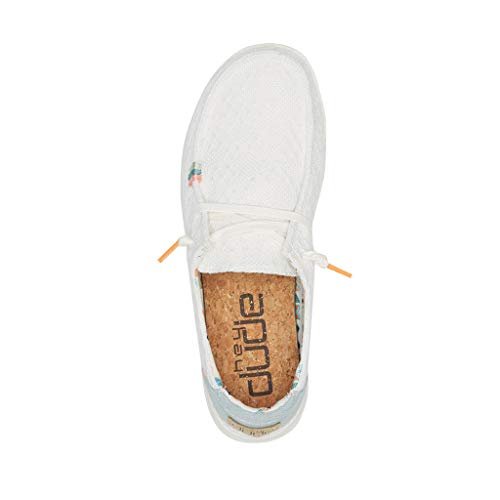 Hey Dude Wendy - Women's White/Crochet Shoe Deals Outlet