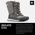 SOREL Whitney ll Tall Lace - Women's Quarry Shoe Deals Outlet