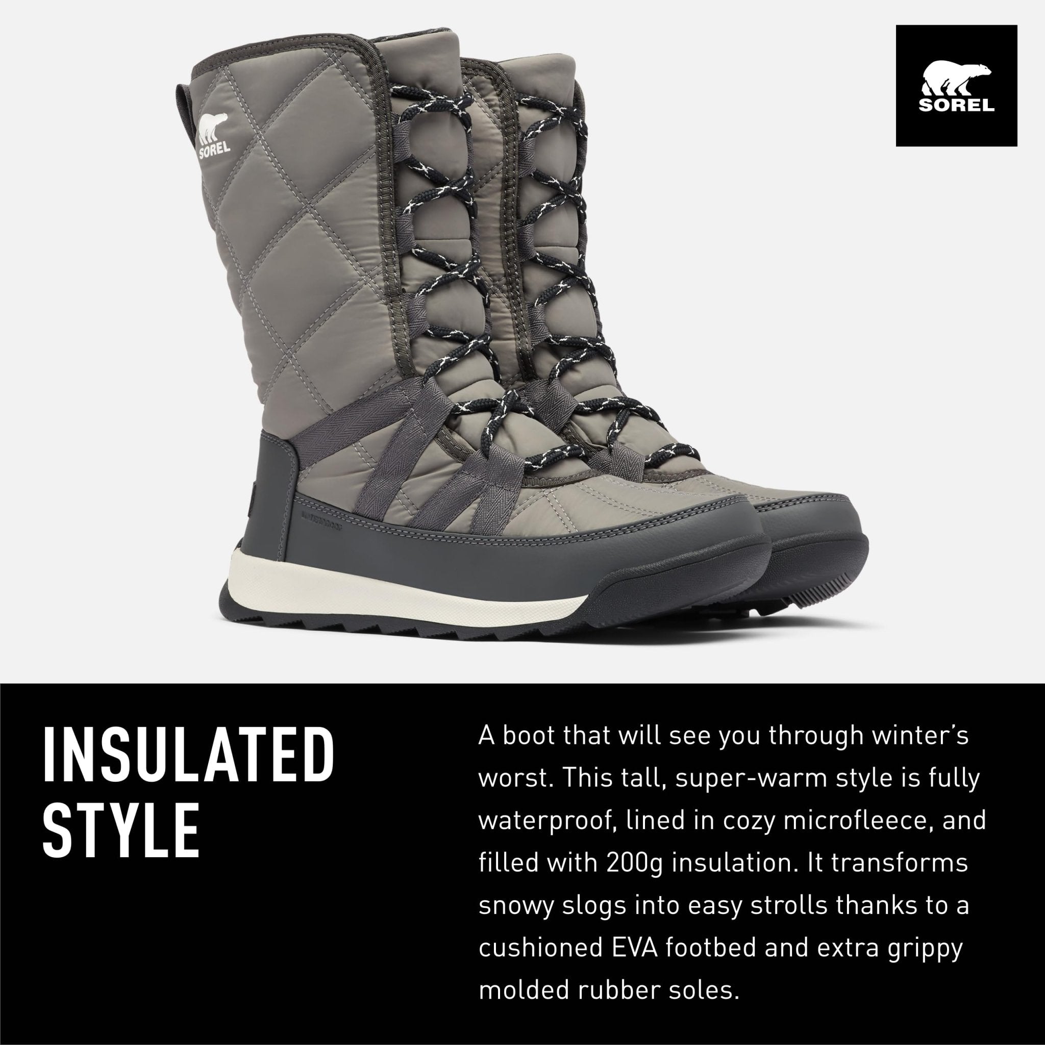 SOREL Whitney ll Tall Lace - Women's Quarry Shoe Deals Outlet