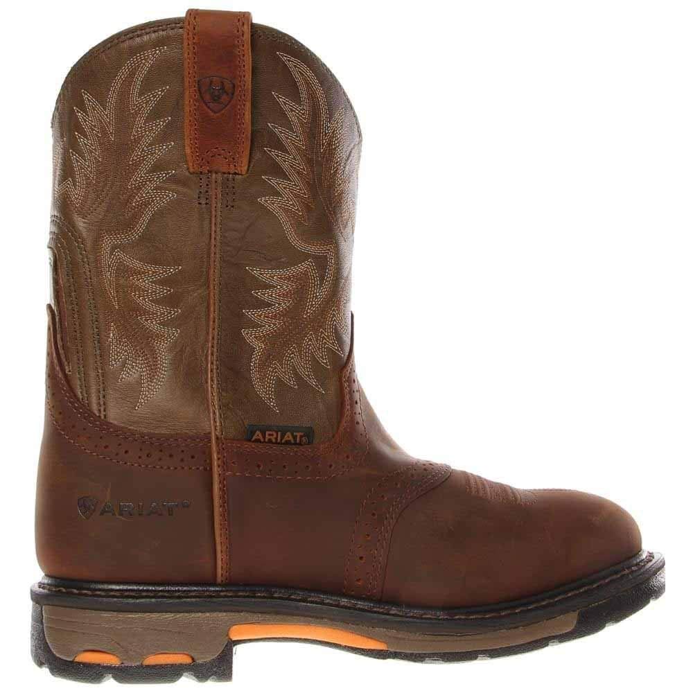 Ariat Workhog Pull - on Western Boot - Men's Aged Bark Shoe Deals Outlet
