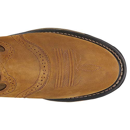 Ariat Workhog Pull - on Western Boot - Men's Aged Bark/Army Green Shoe Deals Outlet