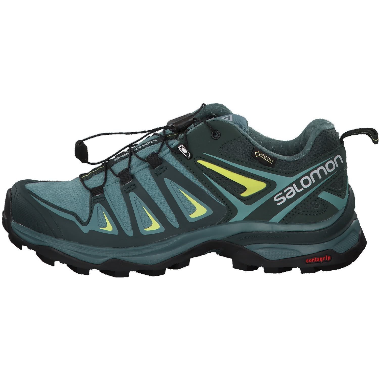 Salomon X Ultra 3 GTX - Women's Artic/Darkest Spruce/Sunny Lime Shoe Deals Outlet