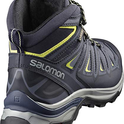 Salomon X Ultra 3 Mid GTX - Women's Crown Blue/Evening Blue/Sunny Lime Shoe Deals Outlet