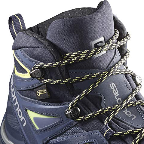 Salomon X Ultra 3 Mid GTX - Women's Crown Blue/Evening Blue/Sunny Lime Shoe Deals Outlet