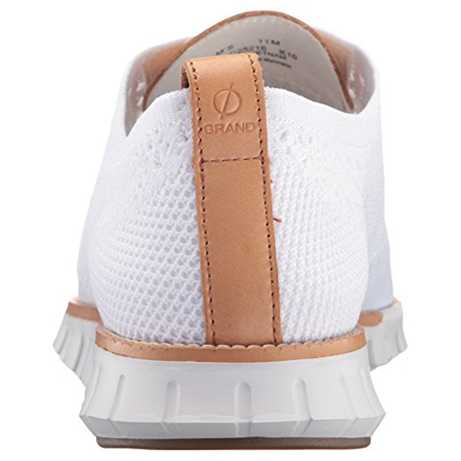 Cole Haan ZeroGrand Stitchlite Wingtip Oxford - Men's Optic White Knit/White Shoe Deals Outlet