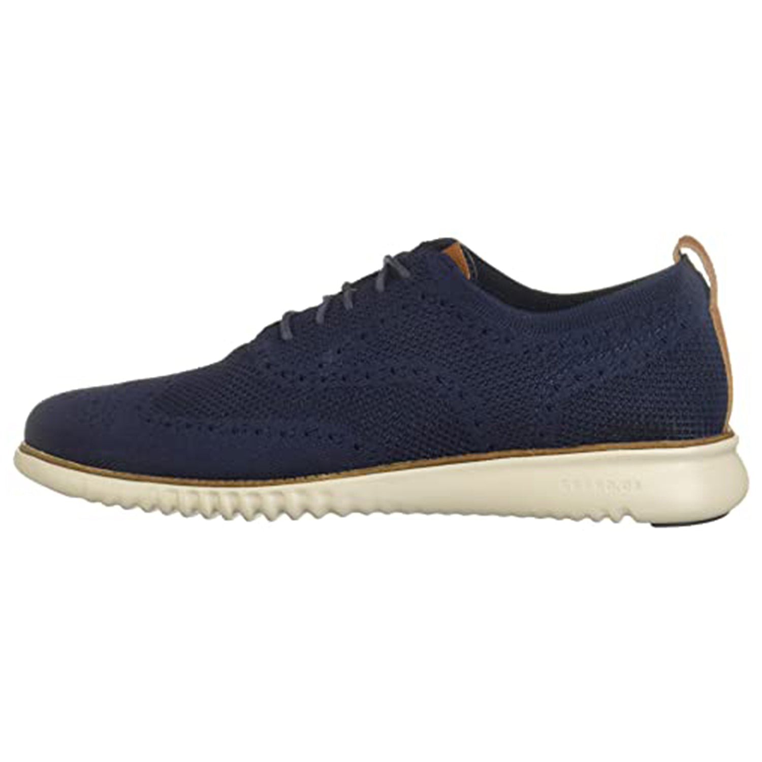 Cole Haan ZeroGrand Stitchlite Wingtip Oxford - Men's Marine Blue/Vapor Grey Shoe Deals Outlet